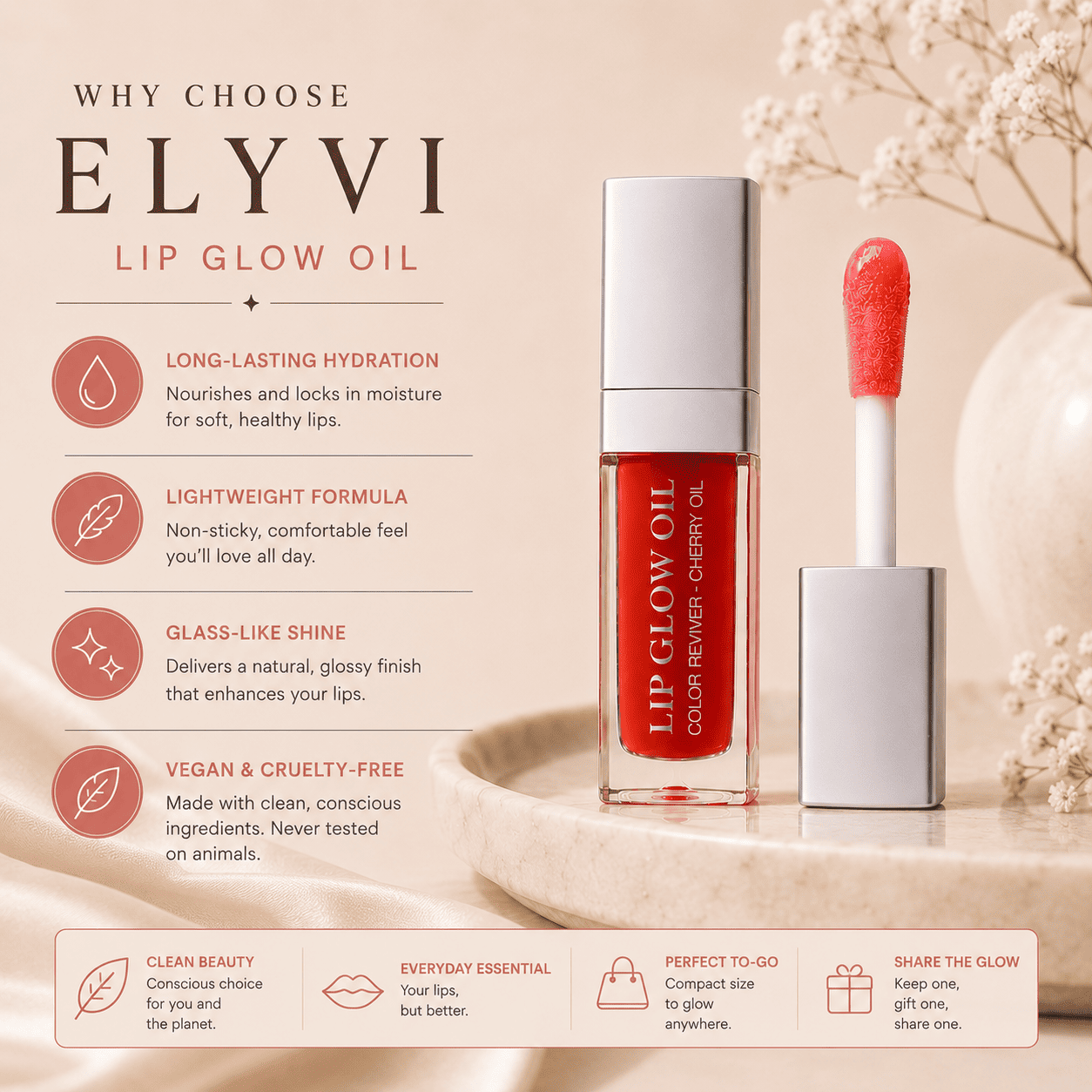 ELYVI Dew™ Hydrating Lip Oil