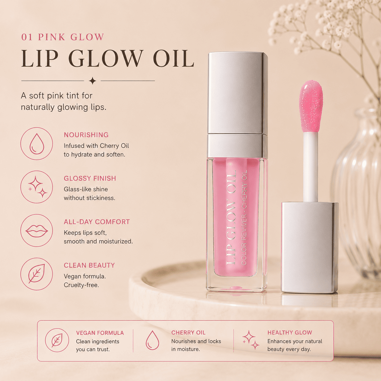 Lip Glow Oil Hydrating Lip Oil